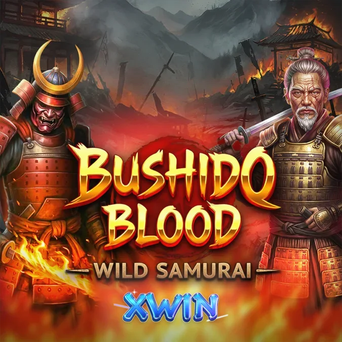 Interface do slot Bushido Blood com temática samurai